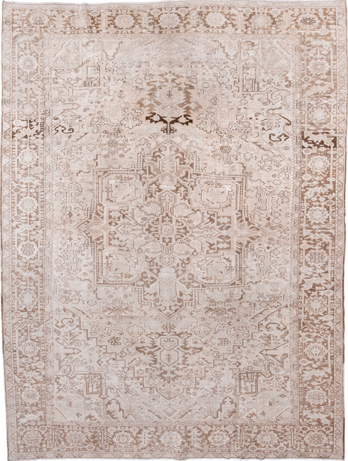 Antique Heriz Area Rug (9' x 13')